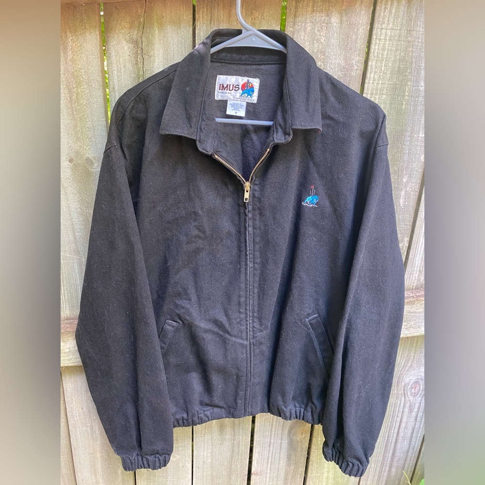 Vintage Imus Auto Body Denim Bomber Jacket